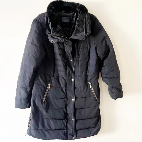ZARA Down Feather Long Puffer Jacket Winter Trench - Picture 1 of 11